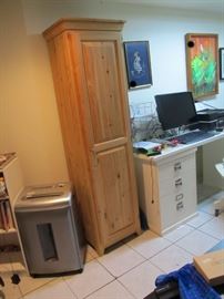 pine storage cabinet