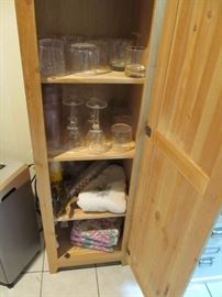 pine storage cabinet