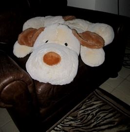 Giant stuffed dog. Make a little girl smile.