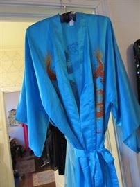 Ladies Chinese Silk Dragon Robe Purchased in China See Label