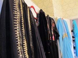 A few of the ladies robes being offered.