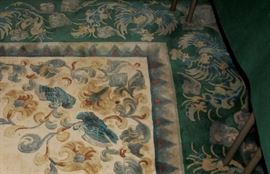 very plush hand knotted Chinese area rug. 9' by 12'