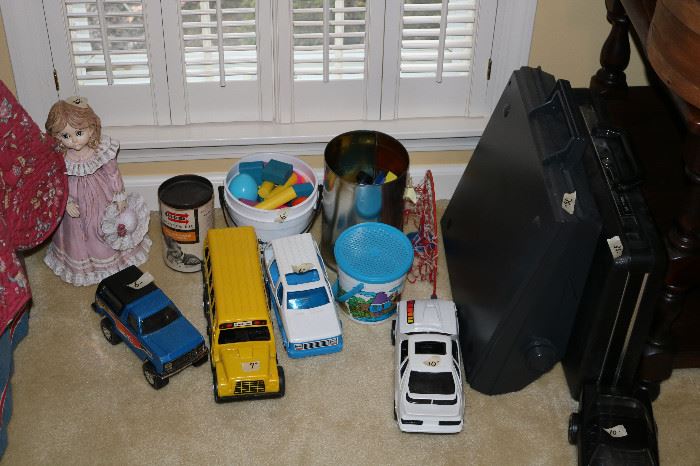 Kid toys and trucks