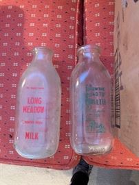 Vintage milk jars (crates full)