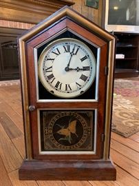 New Haven Clock Company made in 1887 with butterfly design:  $150
