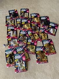 Unopened Star Wars collectibles (boxes and boxes full)