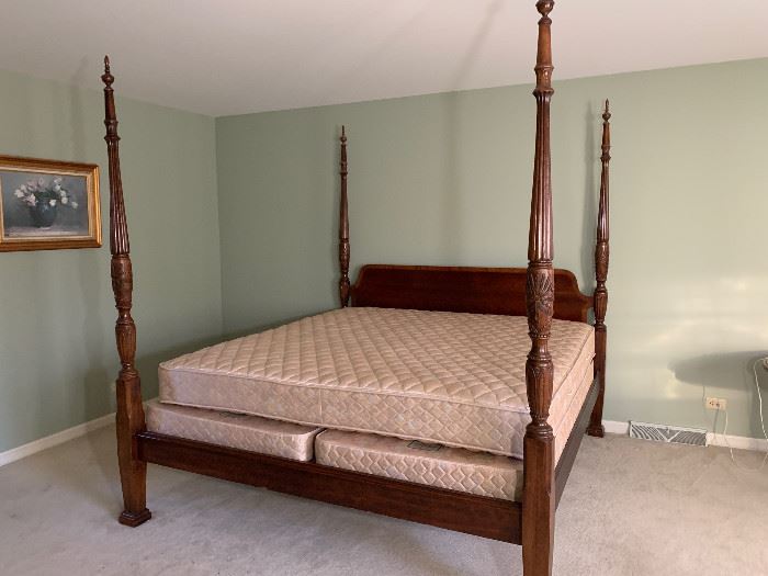 Gorgeous king bed and mattress set $1500
