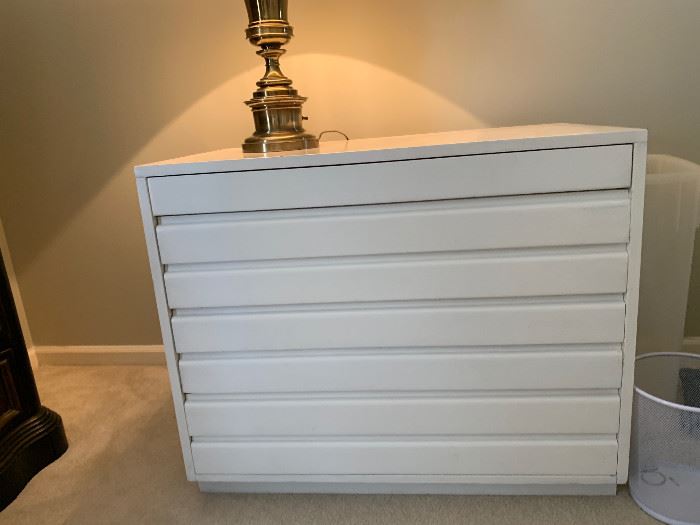 Sligh mid century dresser (painted white).