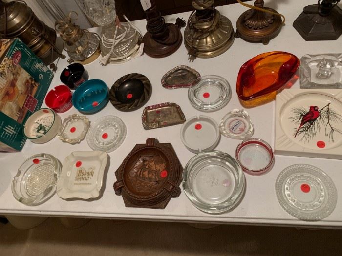 Vintage ashtray collection - neat selection!