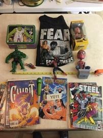 SpiderMan, Hulk, Jackie Chan  Figures and Comics