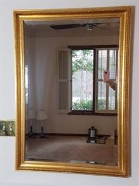 Gold Frame Beveled Mirror https://ctbids.com/#!/description/share/86586