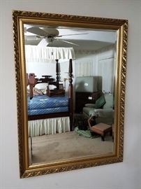 Gold Frame Beveled Mirror https://ctbids.com/#!/description/share/86586
