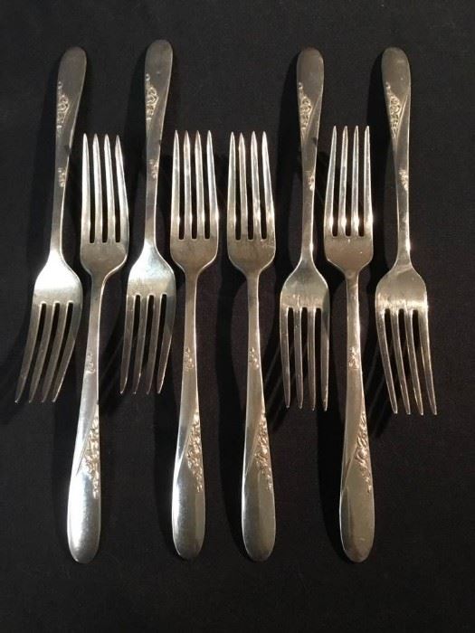 Easterling Sterling Dinner forks