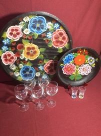 Painted Wooden Platters and more