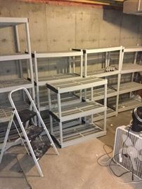 Shelving and Step Stool