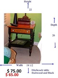 Hitchcock table