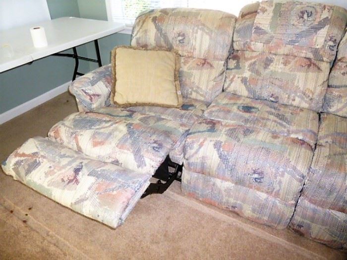 CLEAN double recliner sofa - $200 Buys it! Line up a friend and a truck now!