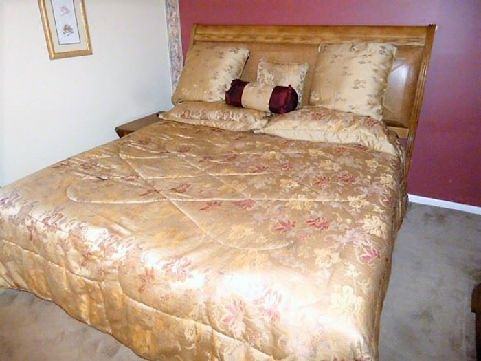 Quality King Size bed. $350 - Very lightly used - in wonderful condition! See mattress photo - one King Mattress Pad will make it perfect!