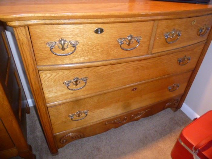 Another Antique Oak 2 over 2 Dresser - $150