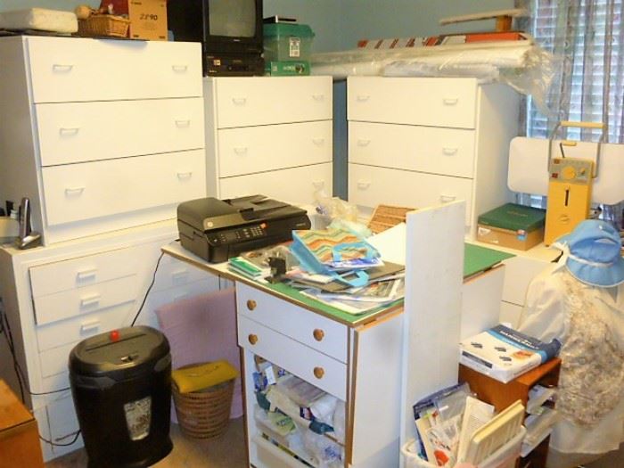Sewing / Craft room cabinets - mix and match your own design.