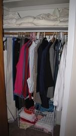 Closets full of vintage & current clothing.