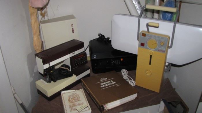 Pfaff Machine and accessories , clothes press and more.