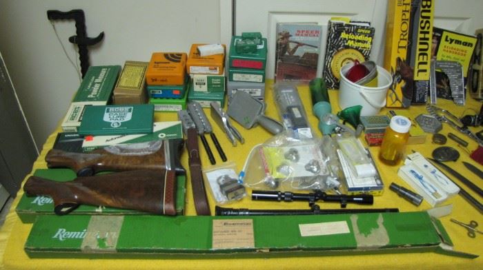 Vintage rifle stocks, barrels, molds, and more. WE ARE NOT SELLING ANY FIREARMS OR AMMO...sorry