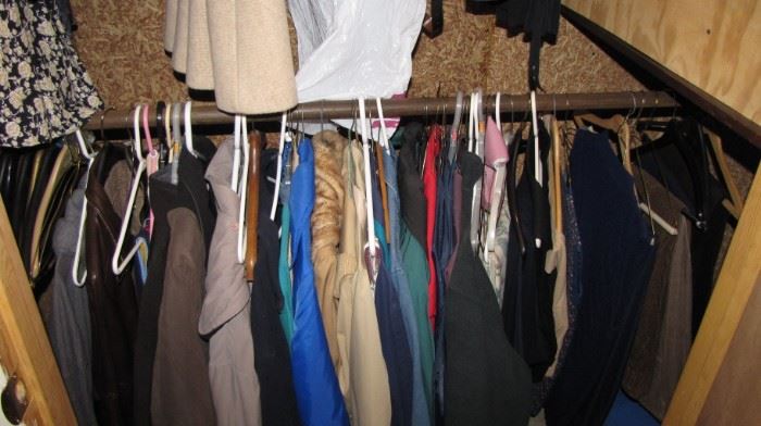 One closet full FULL of vintage clothing.