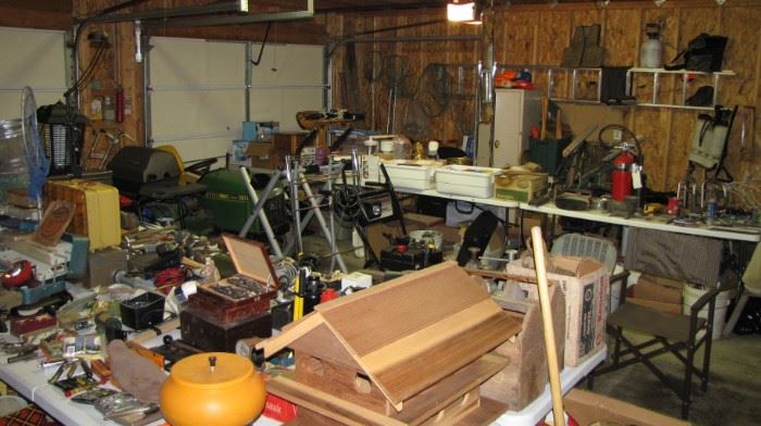 Two car garage, PACKED !
