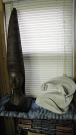 Two vintage sculptures.