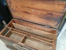 painted insides of chest