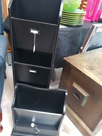 wood letter and file holders