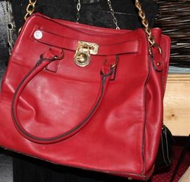 red handbag