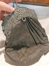 vintage silver plate evening bag AHY