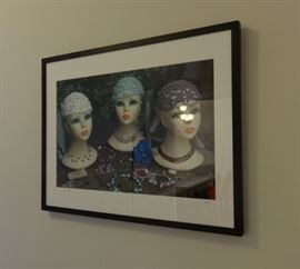 Artist Proof Photograph of a Parisian store front. Framed in black w/glass. Signed by the artist, Paul Wasserman, Chicago.