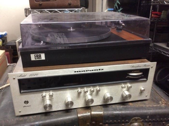  ERA Turntable and Marantz Stereophonic Receiver