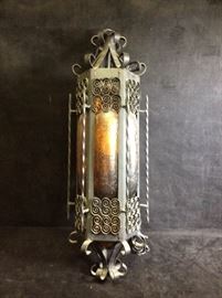 Gothic Metal Glass Hanging Light