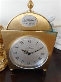 Seth Thomas Brass Clock..Needs a little Brass Polishing. Has Original Box