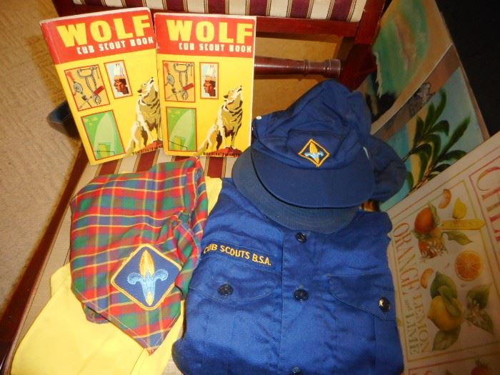 Vintage Cub Scout Uniform, Books,