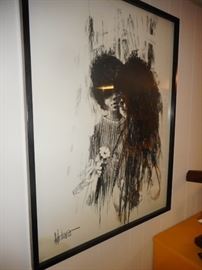 Listed Artist Aldo Luongo, Signed  Framed Print