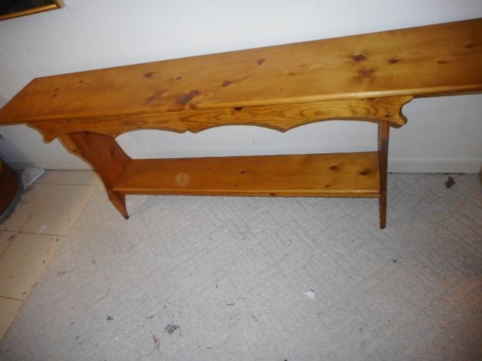 Knotty Pine Entry Way or Sofa Table