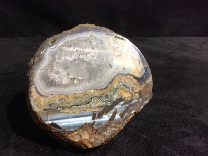 Cut Geode with Polished Face