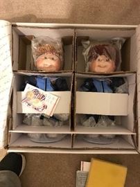 porcelin Cabbage Patch olympic dolls