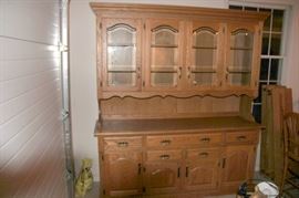 Amish Oak Hutch