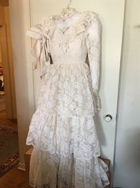 Vintage 70’s wedding gown
