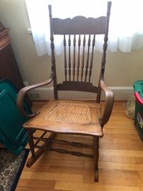 Rocking chair with Cane Seat