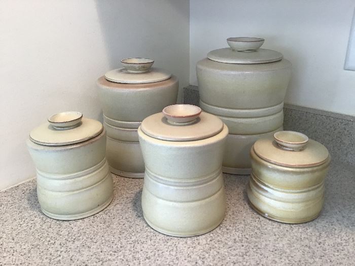 Frankoma Pottery Canister Set