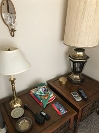 Matching end tables and lighting!