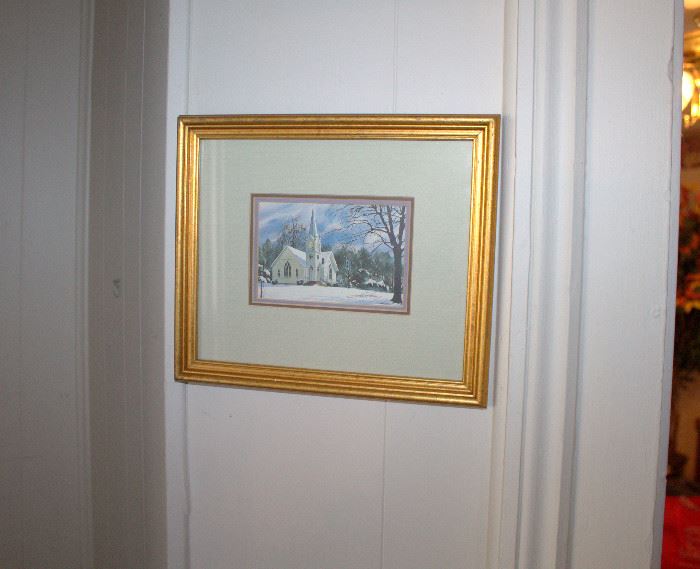Robert Tino small signed framed print