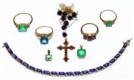 10k Gold and Semi precious Gemstone Jewelry Assortment